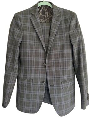 Men’s Modern Slim Check Suit